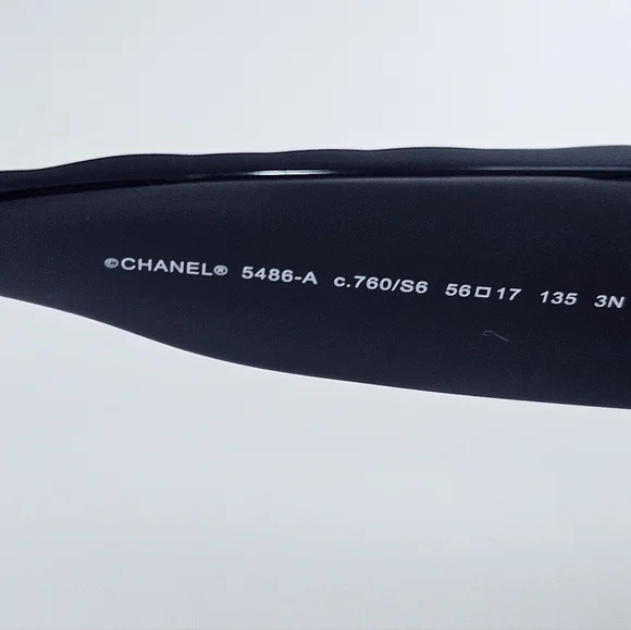 CHANEL Black Designer Sunglasses  Glasses : Grey.Ref. CH5486 C760/S6 56-… - Picture 9 of 16